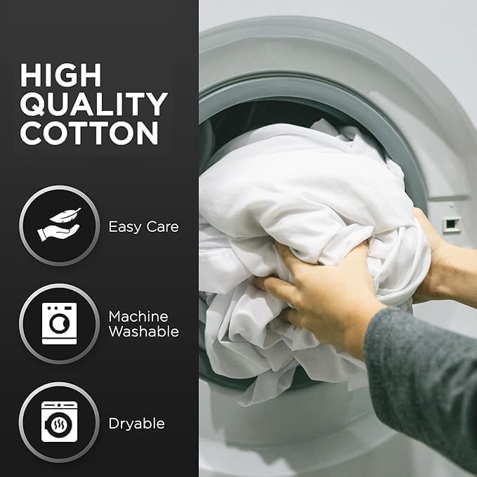 Miniatura 6 de Juego de sábanas de algodón egipcio tamaño matrimonial, juego de sábanas de 4 piezas, sábanas de hotel de lujo de 800 hilos, sábanas de hotel de