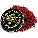 Golden Saffron, Premium Spanish Saffron Threads, Pure Red Spanish Saffron Spice Threads, For Culinary Use Such as Tea, Paella Rice, Risotto, Tachin, Basmati Rice (5 Grams)