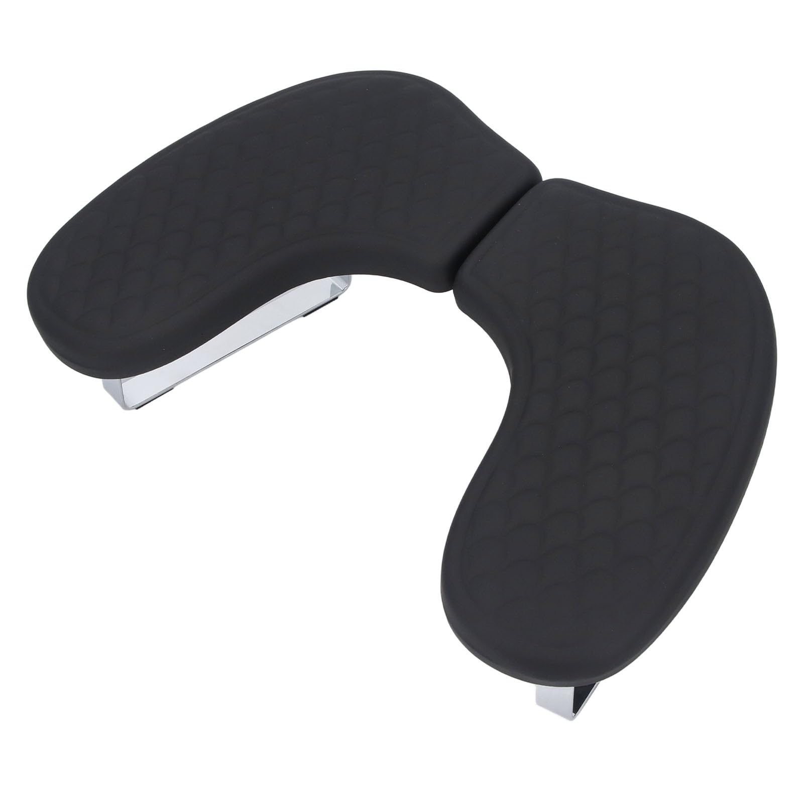 Cryfokt Reposabrazos para Uñas Cojín de PU Suave en Forma de U para una Cómoda Experiencia de Manicura en Casa o Salón 2 Unidades (BLACK)