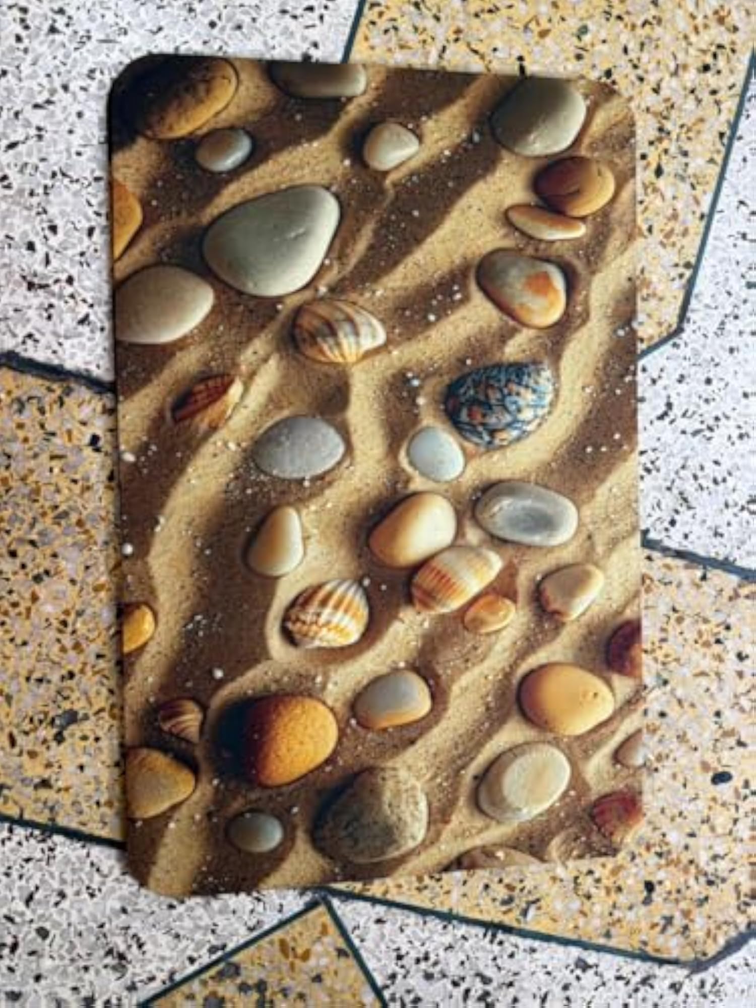 3D Pebbles and Bubbles Printed Decorative Floor Mat