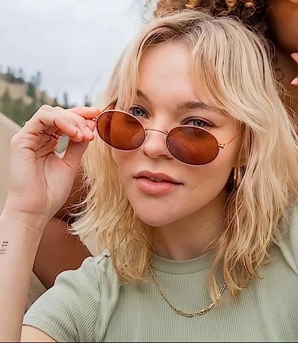Image of GIFIORE Rimless Rectangle Sunglasses Retro 90s Frameless Sun Glasses Vintage Tint Lens Shades