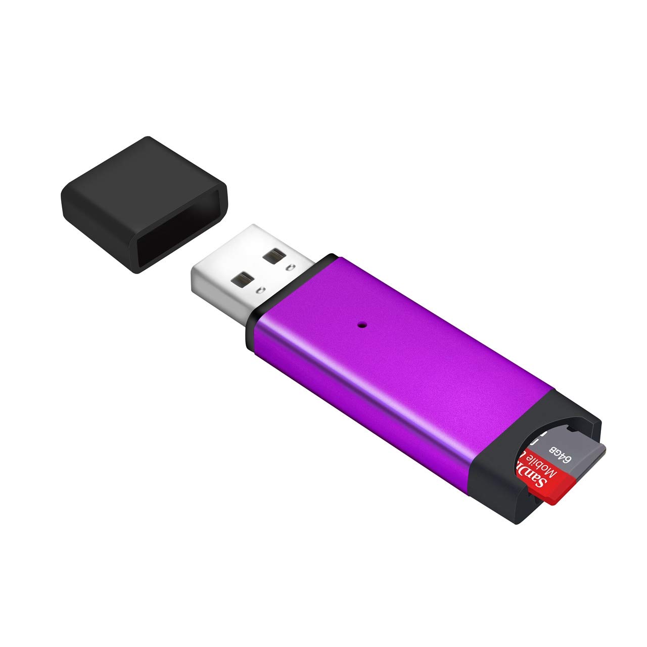 Lettore di schede MicroSD SDXC MMC con connettore USB-C + USB 3.0 Lettore di schede MicroSD SDXC MMC con connettore USB-C + USB 3.0