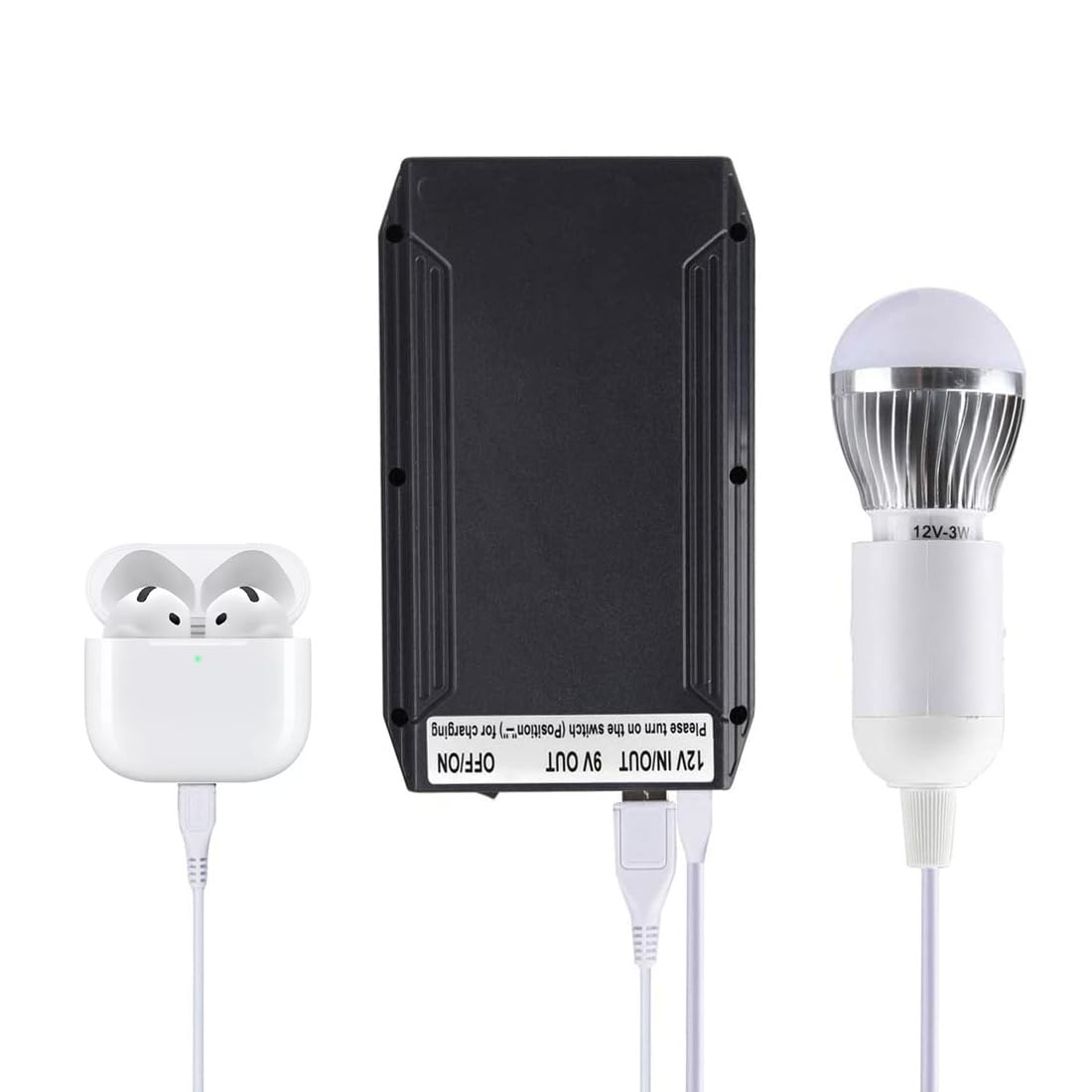 TalentCell Batteria al litio ricaricabile, 12 V/8300 mAh, 9 V/11000 mAh, 5 V/20000 mAh, uscita DC, batteria agli ioni di litio con caricatore per strisce LED, luce a nastro, telecamera CCTV e altro