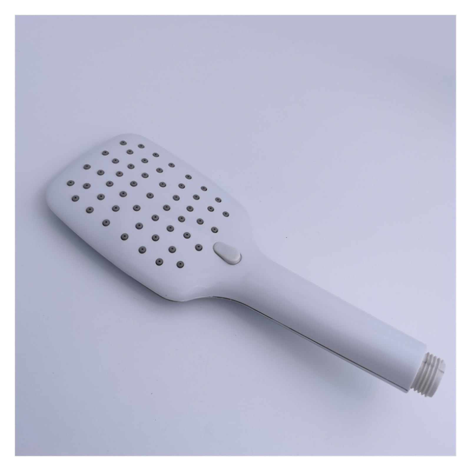 Juego de barra deslizante de acero inoxidable para baño con ducha de mano ABS de 3 funciones con salida de conector de latón, metal negro, gris, blanco, 1,5 m Hos (color: juego blanco) Beauty Comes