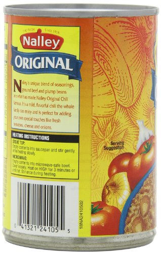 Nalley Original Chili Con Carne with Beans, 14-Ounce Cans (Pack of 8)