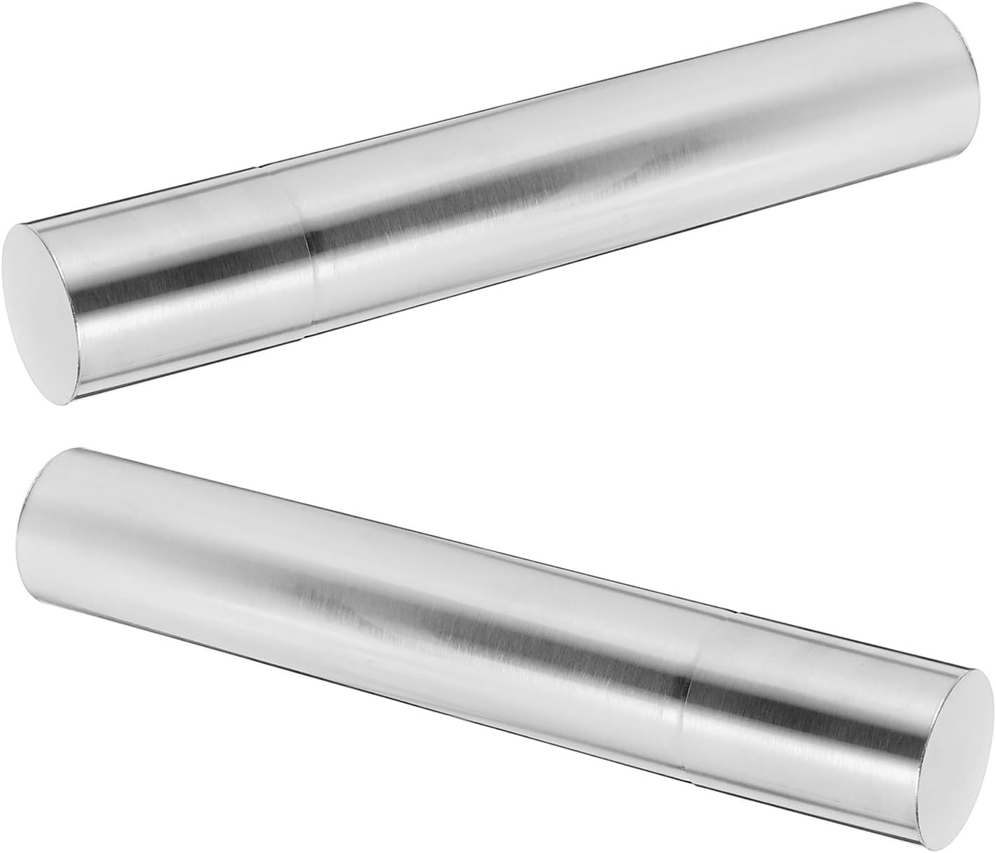 Kisangel 2pcs Poster Transportation Tube with Lids Stainless Steel for Art