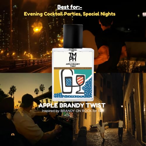 Image of TMPerfumehouse Apple Brandy Twist EDP for Men & Women | Fruity, Boozy & Long Lasting Perfume Spray | Fruity, Woody & Warmspicy Fragrance | Luxury Gift for Him & Her | TMPH | 50ml