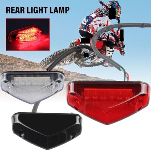 Luces de freno y matricula de 12V con alta visibilidad para moto 4