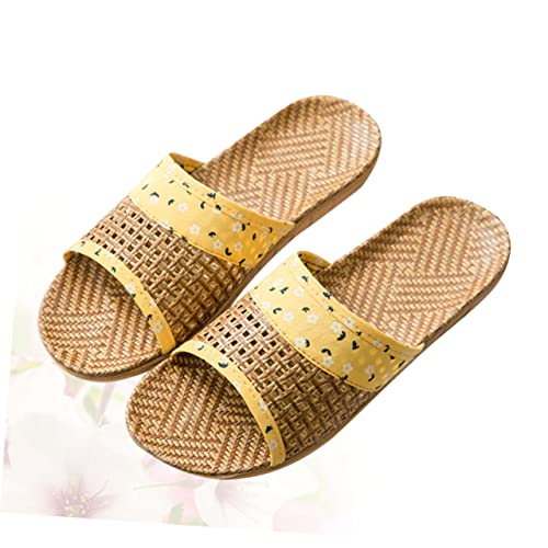 LIFKOME Women and Men's Non-Slip Thick Bottom Open-Toed Slippers Comfortable Indoor Footwear Size 25CM (8US)3