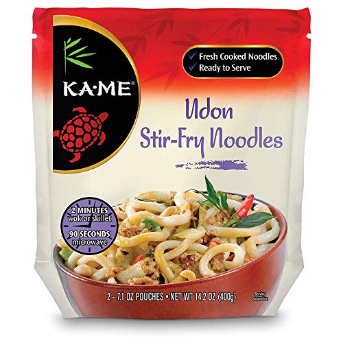 Ka-Me Stir Fry Noodles, Udon, 14.2 Ounce (Pack of 6)