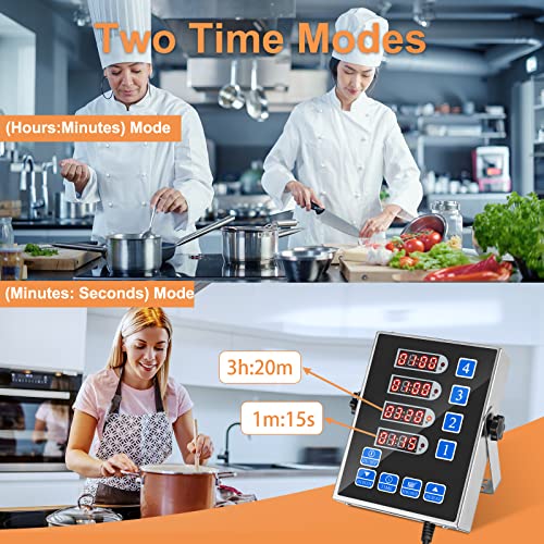 YOOYIST Timer da cucina multipli a 4 canali Timer