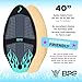 BPS 'Flame' Skimboard (40 Inch, Black/Cyan) with RPET Bag