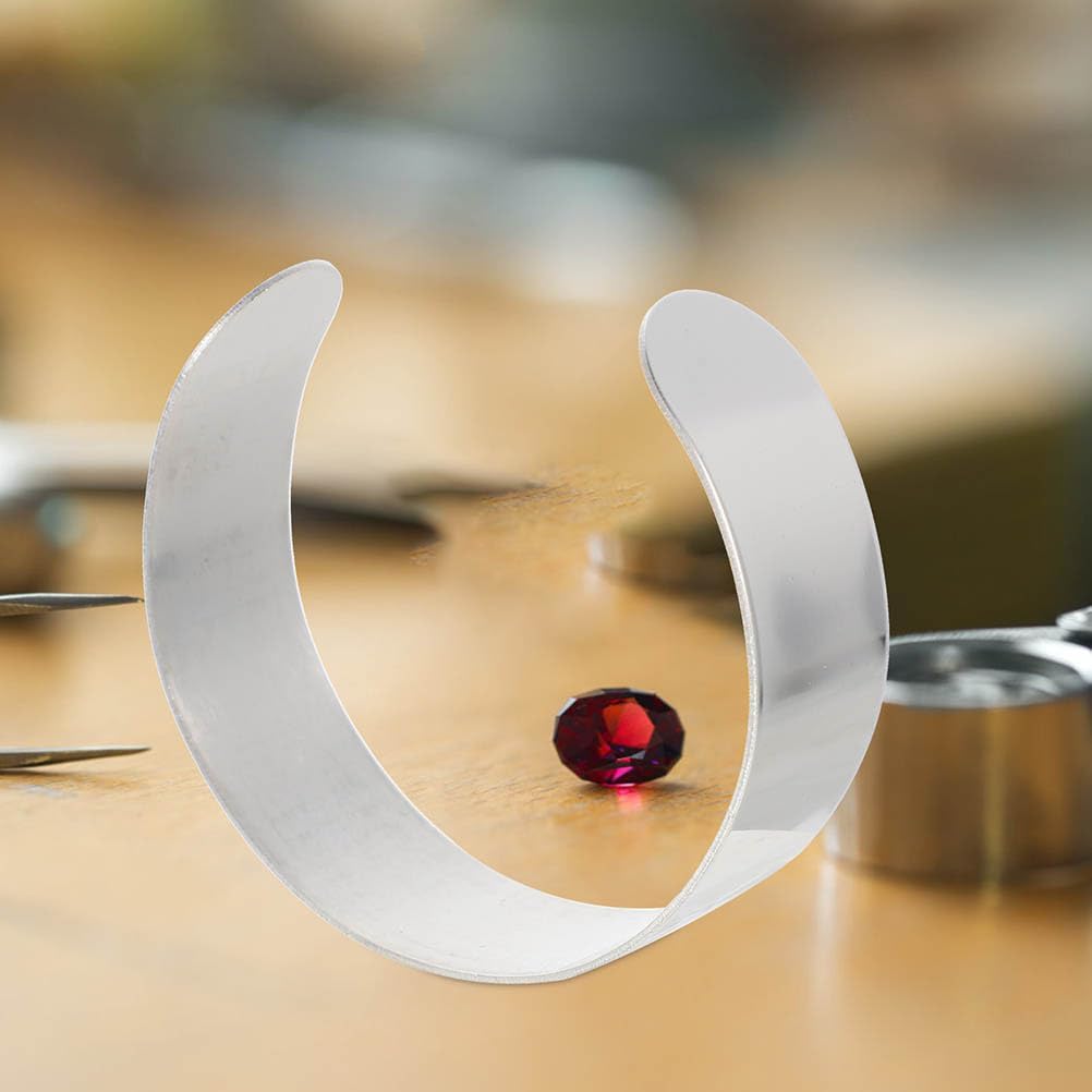 DOITOOL 8 Pieces Stainless Steel Bracelet Blanks DIY Adjustable Cuff Bangle Bracelet Blanks for DIY Jewelry Making Customizing Bangle, 0.78" Wide (Sliver) - Image 9