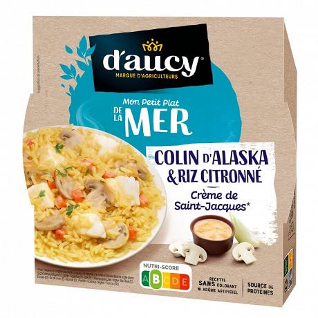 D'AUCY - Colin D'Alaska À La Crème De St Jacques Et Son Riz 280G - Trois Articles