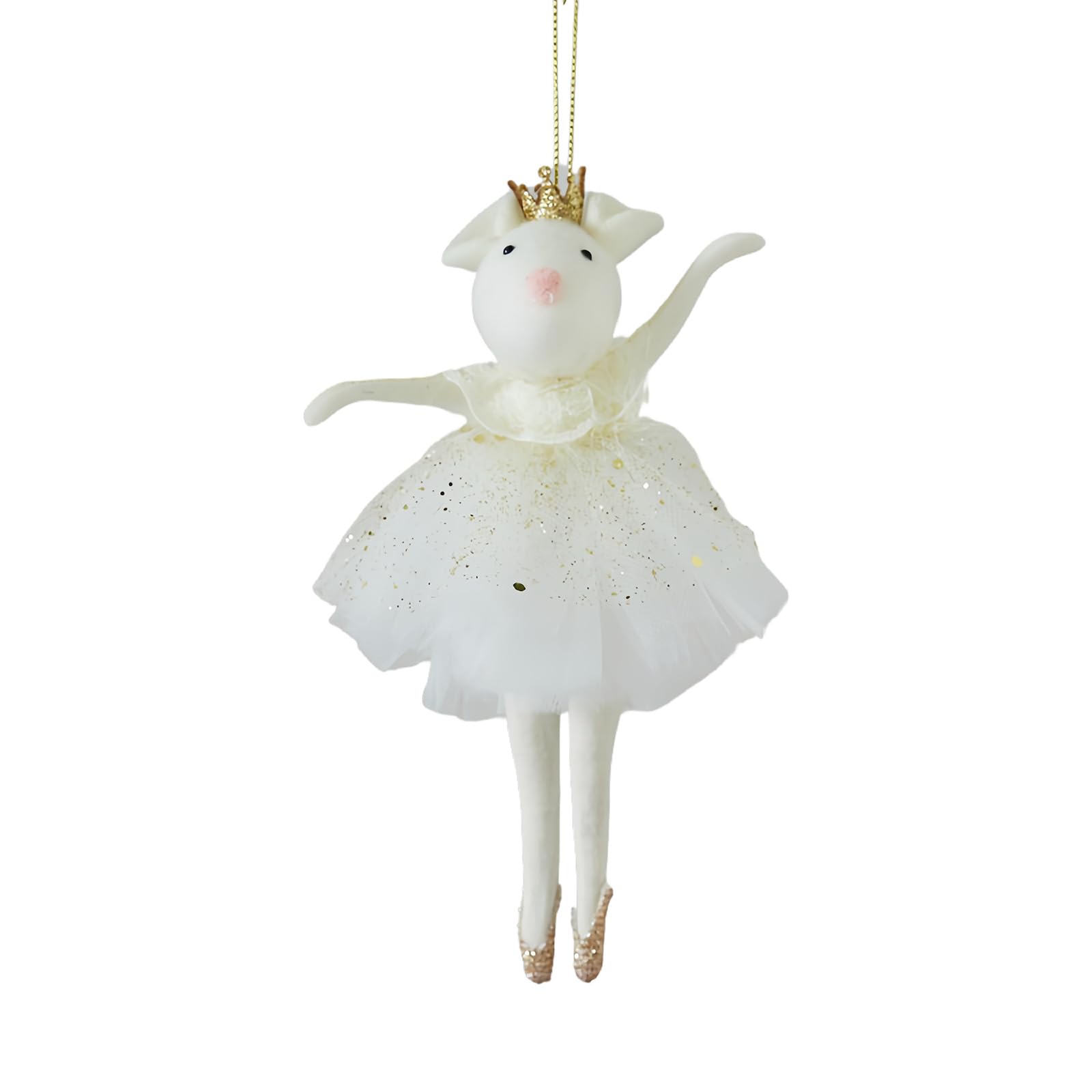 Buxuaaaa Crowns Christmas Ornament Plush Doll Delicate Craftsmanship Multi Purpose Seasonal Decoration Soft Holiday Crowns Ornament
