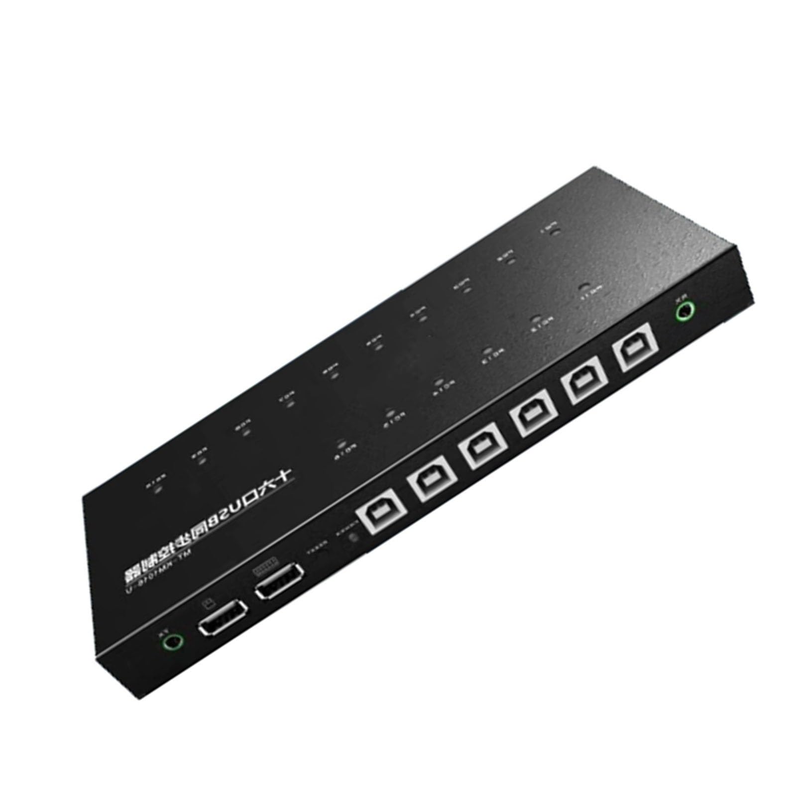 4/8/9/16 Port USB Synchronizer/Sharer, USB Keyboard Mouse Sync Controller, KVM Switch/Distributor, DNF Game Control Synchronizer, for Windows/Linux/Android/Netware Operating System(16 Ports)