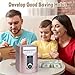 Refasy Touchscreen Piggy Bank ATM Bank Toy for Kids Age 3-12, Electronic Money Bank Coin Bank with Music Kids Safe Birthday Xmas Gifts Toys for 3 4 5 6 7 8 9 10 11 12 Year Old Boys Girls (Rose Gold)