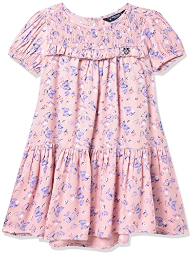Image of Allen Solly Girl's Synthetic A-Line Knee-Length Dress