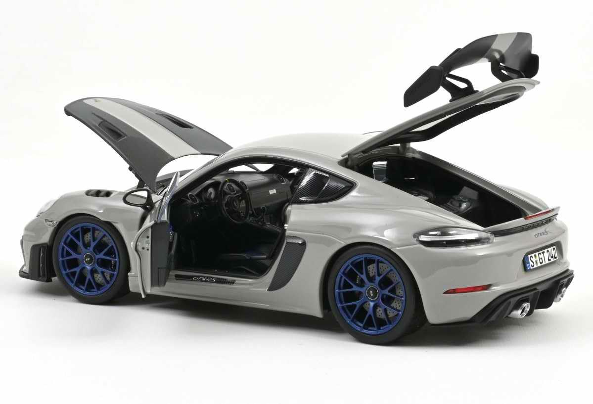 NOREV Porsche Cayman GT4 RS Pack Weissach 2023 Craie Voiture De Collection Miniature NOREV 1/18 Métal
