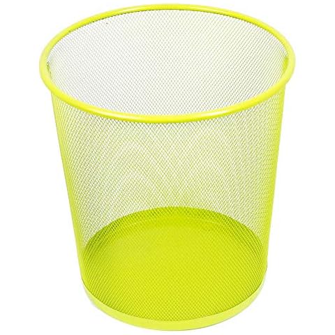 Leviatan Lime Metal Mesh Paper Bin Cover