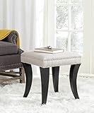 SAFAVIEH Gepolstert Hocker, Beige, 65 X 55 X 50