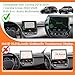 TACOBRO Dashboard Storage Organizer Compatible with Toyota Corolla 2019-2025 2026/ Corolla Cross 2022-2026 Accessories, Fit 8-in. Audio Multimedia Interior Insert Center Console Dash Mounted Holders