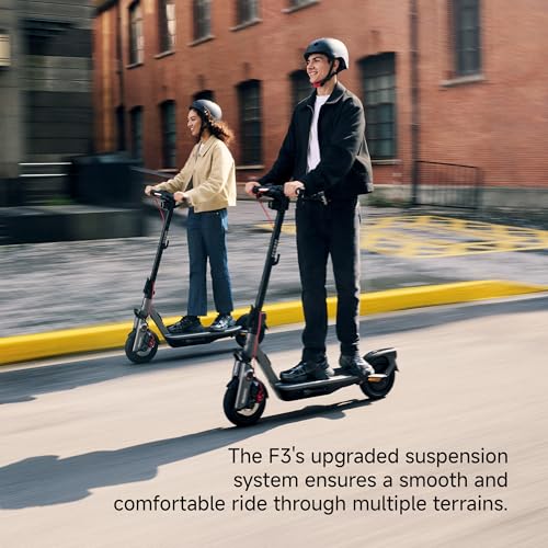 Image of Segway Ninebot F3 Electric Scooter, Up to 20 MPH, 44-Mile Range, Self-Sealing Tubeless Tires, Front Hydraulic & Rear Elastomer Suspension, UL2271 2272 Certified