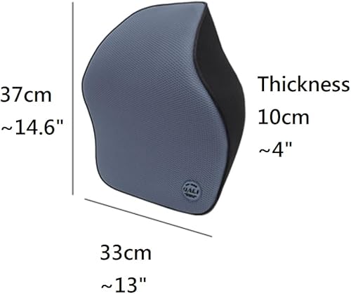 Miniatura 2 de VAIKAXY Almohada inmersiva para reposacabezas de coche, almohada para asiento de automóvil, almohada cómoda y transpirable de espuma de algodón con