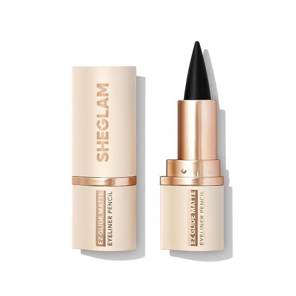 SheGlam Ez Glide Matte Eyeliner Pencil Highly Pigmented Black Smoky Eyes Pencil Smudge-Proof Long-Lasting Ultra-Fine Eyeli...