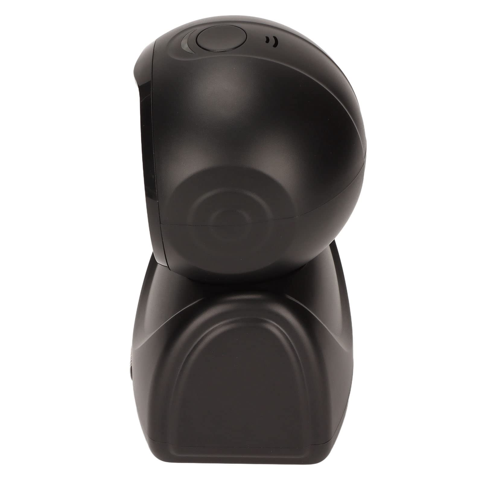 Escáner de código QR de escritorio decodificación Rápida precisa CMOS USB escaneo omnidireccional Soporte de dispositivo ABS Negro Lectura de pantalla de teléfono móvil para centros (Negro)