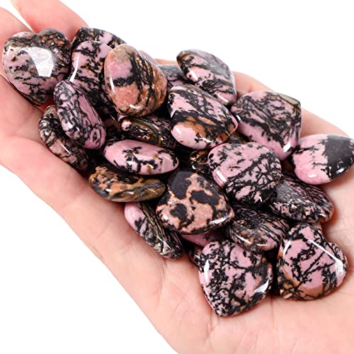 20 PCS Rhodochrosite Natural Heart...