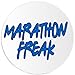 Marathon Freak - 100 Pack Circle Stickers 3 Inch - Runner Running Run Athlete