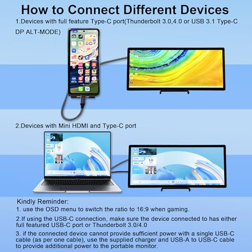 Image of 12.3 Inch Touchscreen Monitor, FHD IPS 1920x720 Stretched Bar LCD Touch Display, Travel Portable Touch Screen Secondary Display for Computer Windows macOS Aida64 GPU CPU RAM Monitoring