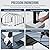 RITERYIFER 20x20 FT Heavy Duty Metal Carport - Galvanized Steel Car Shelter Garage Kits for 2 Car, RVs, Boats & Outdoor Storage - Gray Roof with Black Frame