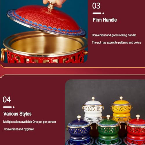Olla Caliente de Cobre China con Tapa Estilo Tradicional miniatura 5