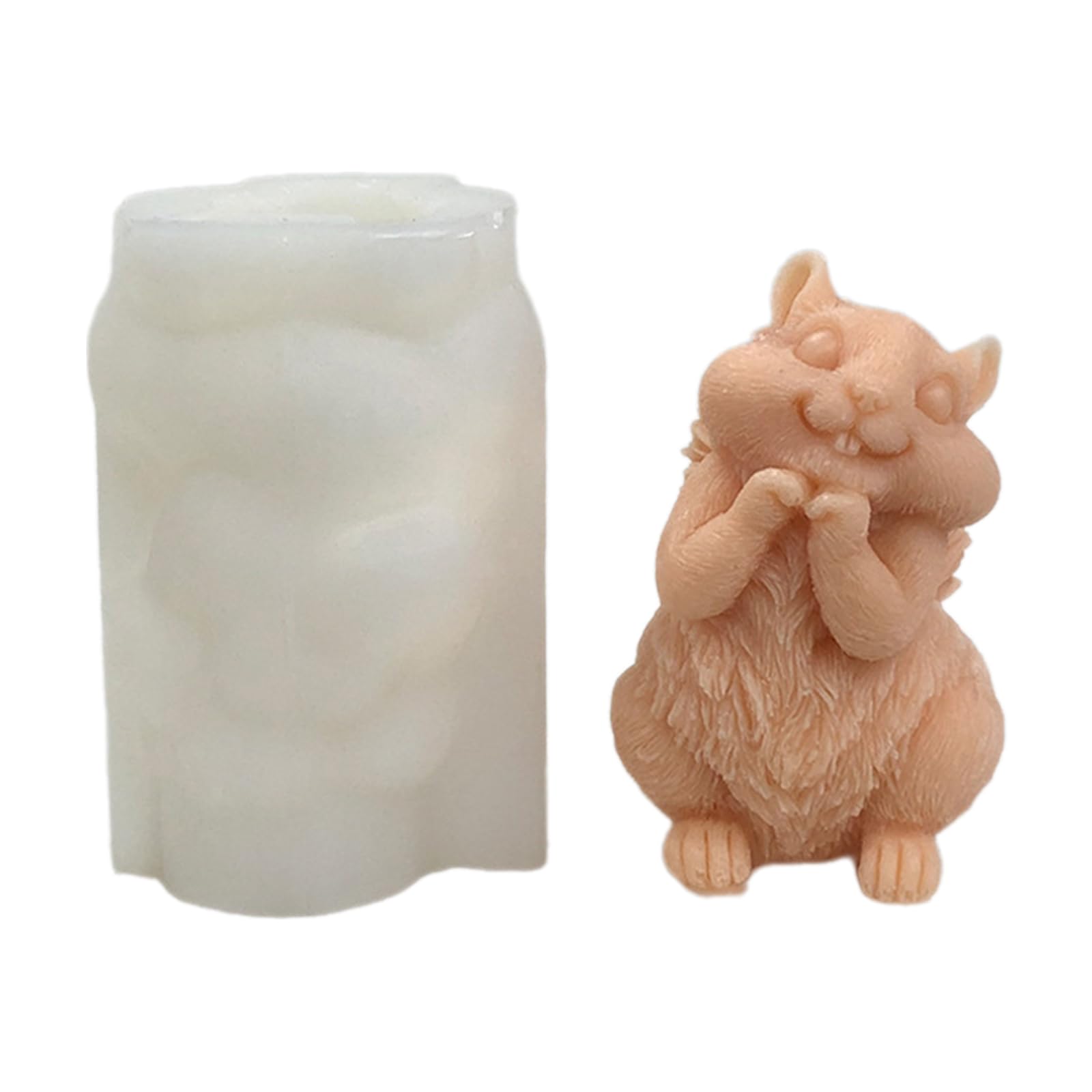 NEWFT Creative Animal Silicone Candle Mold Animal Shape Ornament Silicone Craft Silicone Texture for Crafting