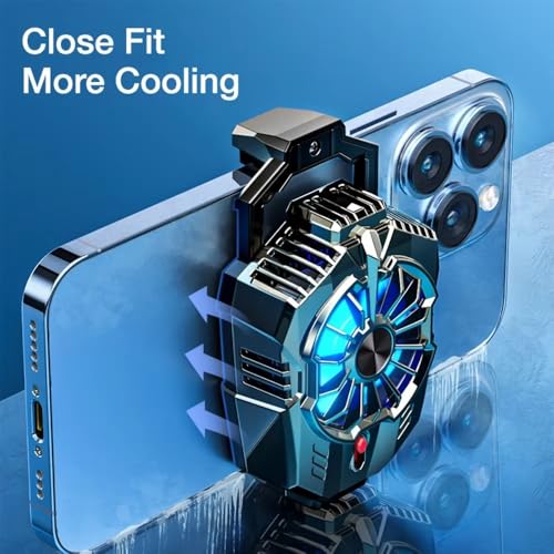 Image of BKN X20 Phone Cooler for Gaming, Universal Phone Cooling Fan -3 with Two Cooling Modes, Mobile Phone Radiator for iPhone and Android Smartphones from 4.5 to 7in for Live Streaming, Gaming, Vlog