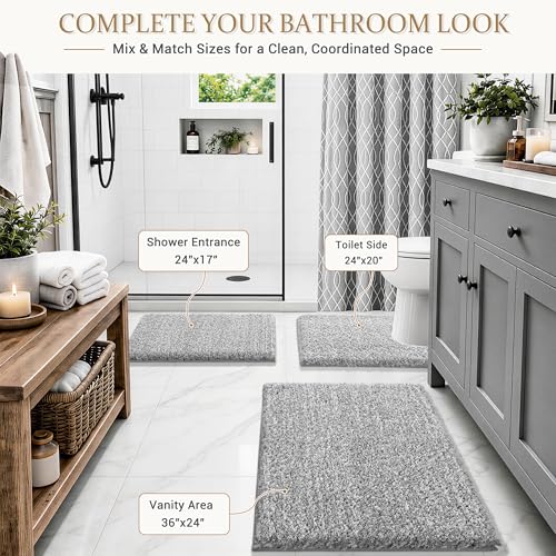 Yimobra Non-Slip Microfiber Bath Rug