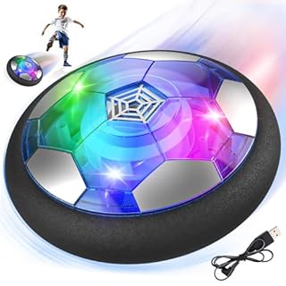 Buoeuik Pallone Calcio Fluttuante, Regalo Bambino 3 4 5 6 7 8 9 10 Anni Gioco Calcio Palla da Calcio per Casa Soccer Ball Ricaricabile con Luci LED Giocattoli Bambini Giochi Interattivi Bimbo Bimbi