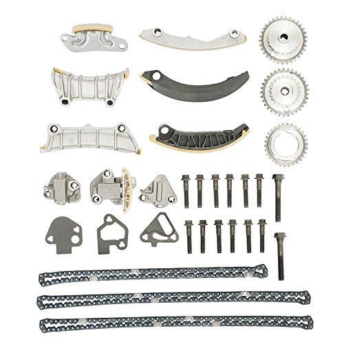 9-0753S 3.6 Timing Chain Kit, Compatible with 2007-2021 GMC Acadia Cadillac CTS Buick Enclave Chevy SRX Pontiac Saturn, Replaces# 12633452, for 2.8L 3.0L 3.2L 3.6L Engine 
