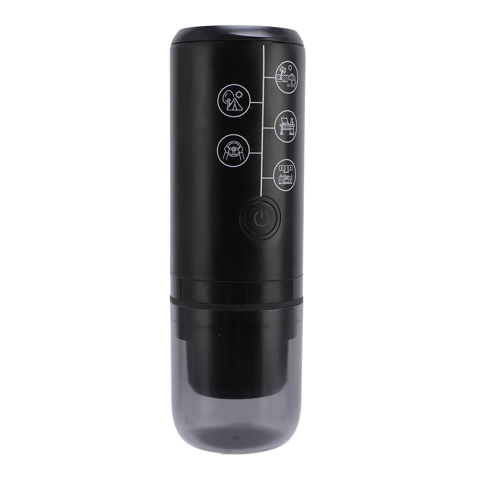 Sonew Caffettiera Elettrica Portatile da 17 Bar – Alimentata a Batteria Senza Fili per Viaggi, Campeggio e Ufficio – Doppio Scomparto per caffè Macinato in Polvere e Capsule – Luce Compatta (BLACK)