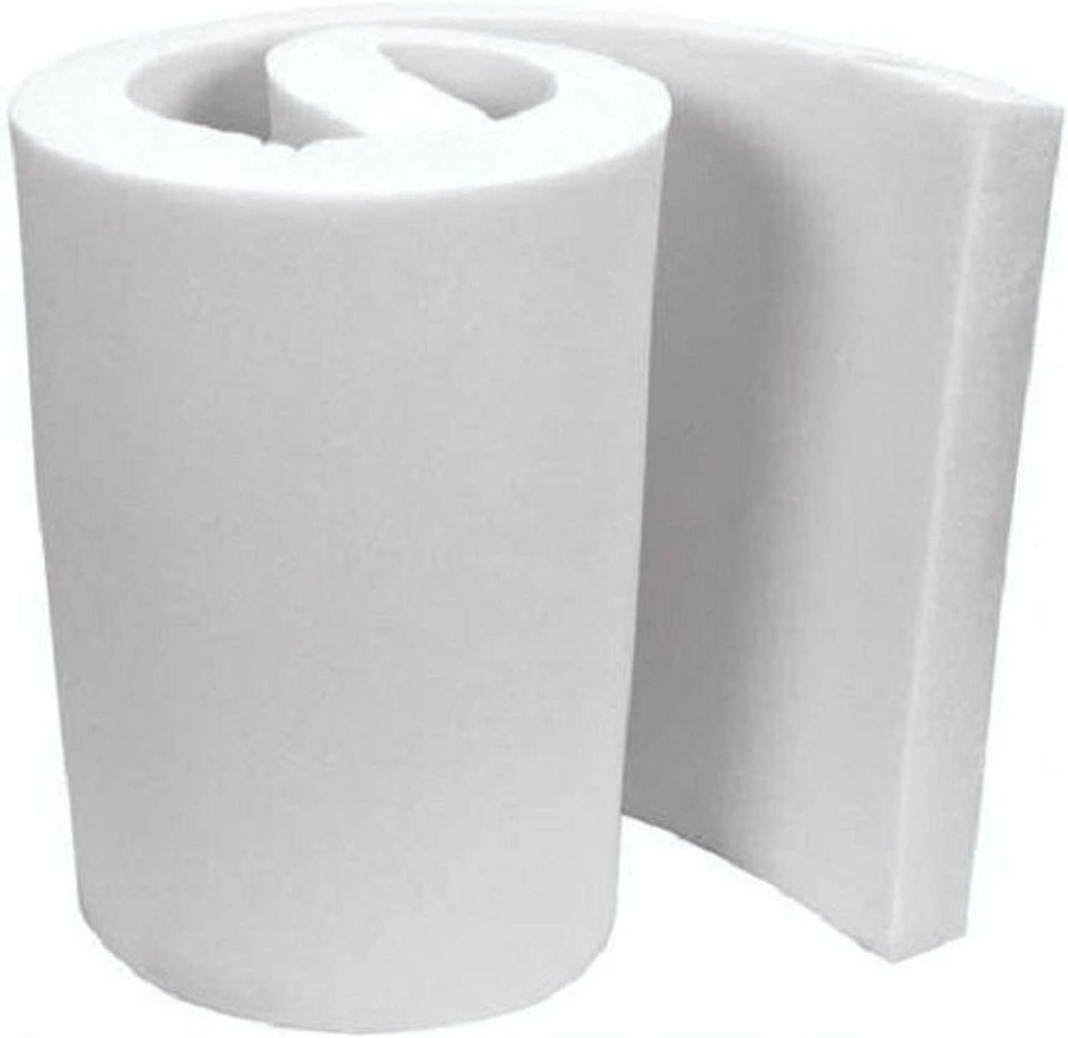 zumzams High Density White Firm Upholstery Foam Sheet – Cut to Any Size For Cushions, Seat Pads, Dining Chairs, Benches, Campervans, Sofas & DIY Upholstery – UK Made (15" x 15" x 4")