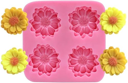 Miniatura 1 de Molde de silicona con hojas de rosa 3D para fondant para cupcakes, pastel, herramienta de decoración de pasteles, molde de pasta de goma de