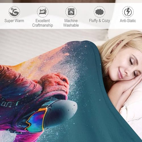 Couverture Snowboard douce pour moments cocooning sur le canapé et le lit - 6