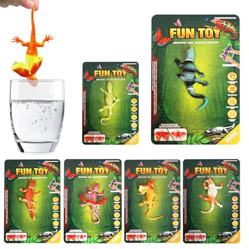 Juguetes Que Cambian De Color En Agua,6 Piezas Juguetes de Mesa de Agua Lagarto...