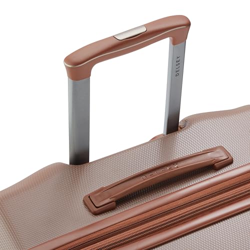 Image of DELSEY PARIS Paulette 81 cms Large Check-in ABS /Polycarbonate Hard Sided 8 Wheels and Expandable Spinner Suitcase /Trolley Bag for Travel with TSA Lock- Brown