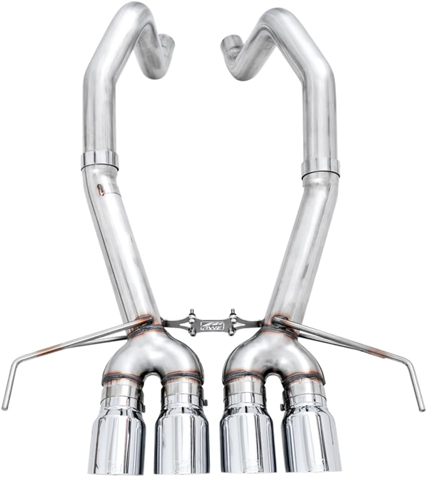 AWE Tuning 14-19 Chevy Corvette C7 Z06/ZR1 (w/o AFM) Track Edition Axle-Back Exhaust w/Chrome Tips - 3020-42073