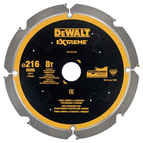 DEWALT DT1473-QZ - Hojas para corte de Multi-Material (Fibrocemento) 216x30mm X8D