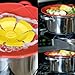 Boil Over Spill Stopper Lid Cover Kitchen Tool, PureGenius Spill Stopper Lid Cover, Pots Pans Lid Boil Over Preventer, 10.2 inch