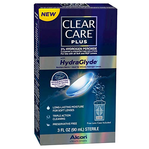 Clear Care Plus with HydaGlyde Cleaning and Disinfecting Solution - 3oz, Pack of 2